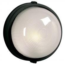  305111BK 132EB - Outdoor Cast Aluminum Marine Light - in Black finish with Frosted Glass (Wall or Ceiling Mount)